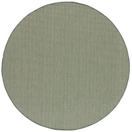 Safavieh 6 ft.-7 in. x 6 ft.-7 in. Courtyard Round Rug; Dark Green & Beige CY8022-32221-7R